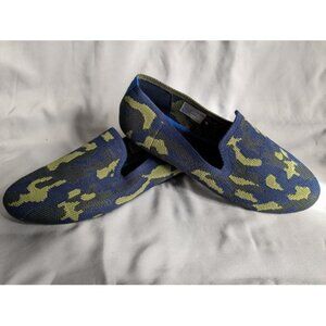 Serra Women's Blue and Green Camo Loafers - Size 8